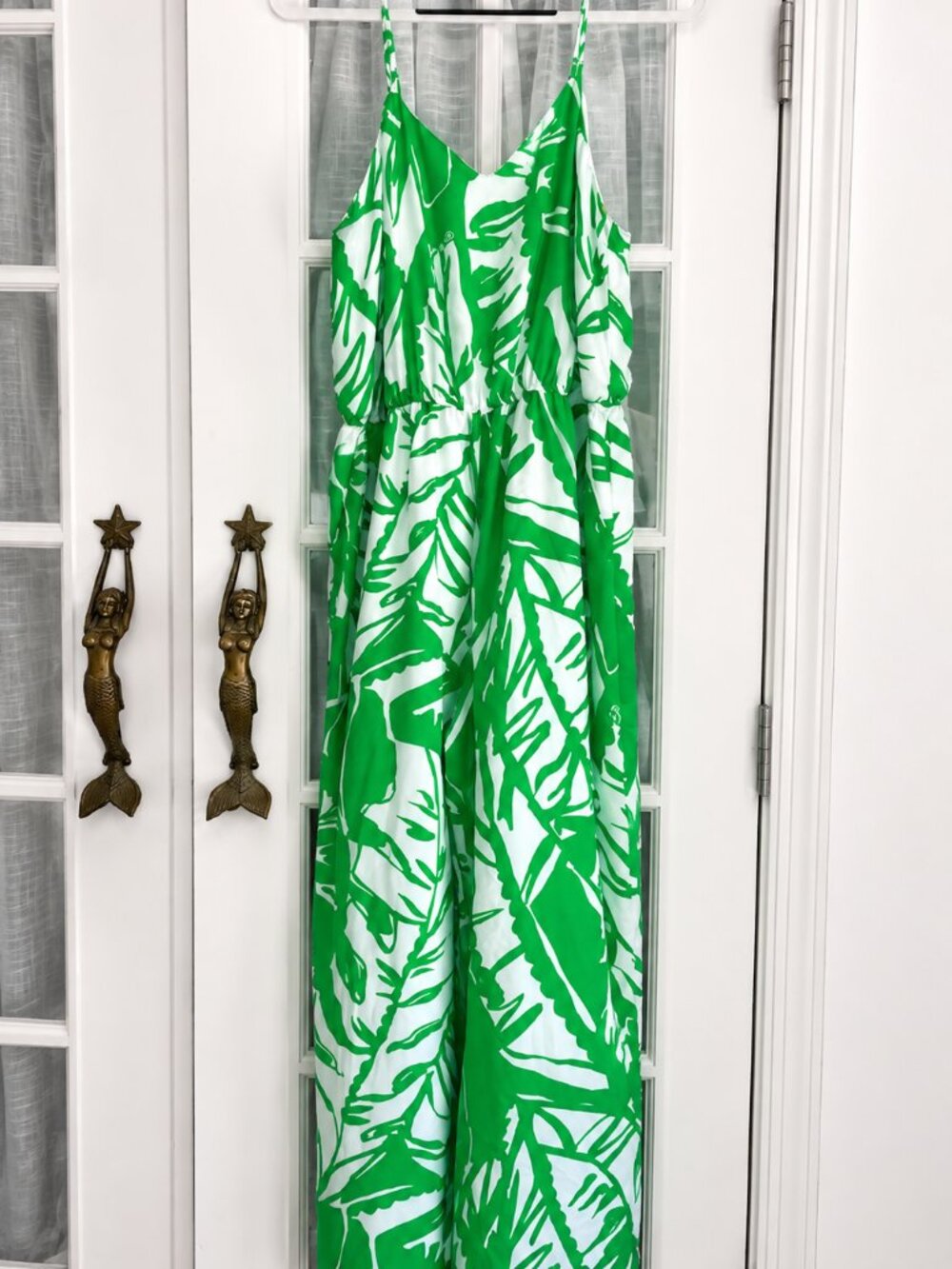 Lilly Pulitzer for Target Boom Boom Green Palm Jumpsuit Large